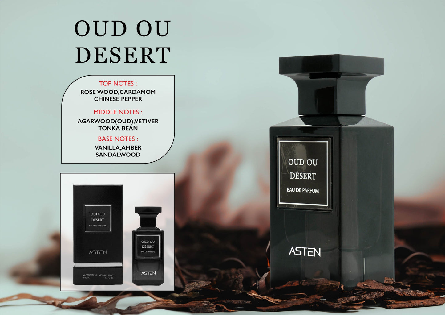 ASTEN OUD OU DESERT 100ML EDP Френски мъжки парфюм