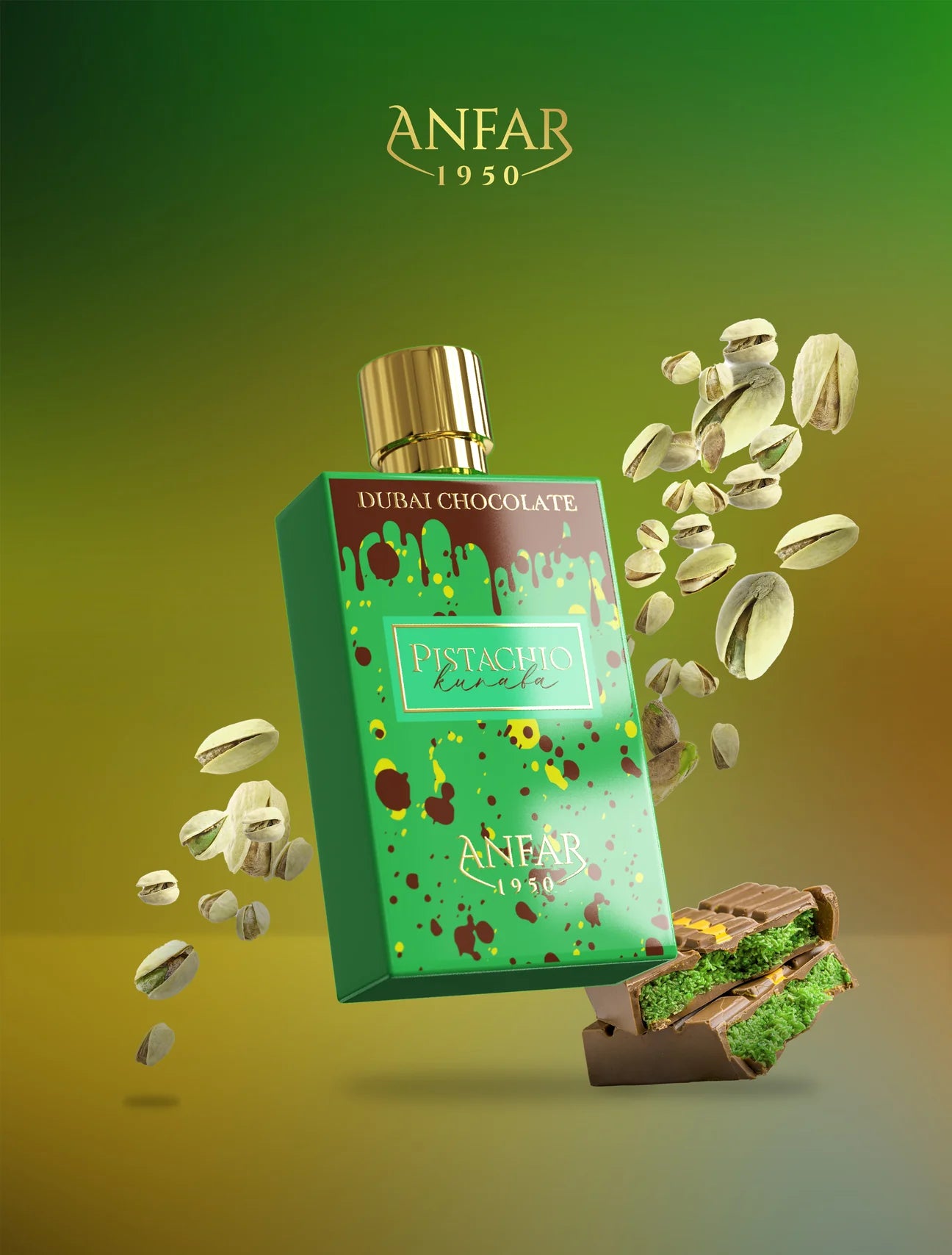 ANFAR PISTACHIO KUNAFA 80ML EDP Арабски Унисекс Парфюм - Denaya