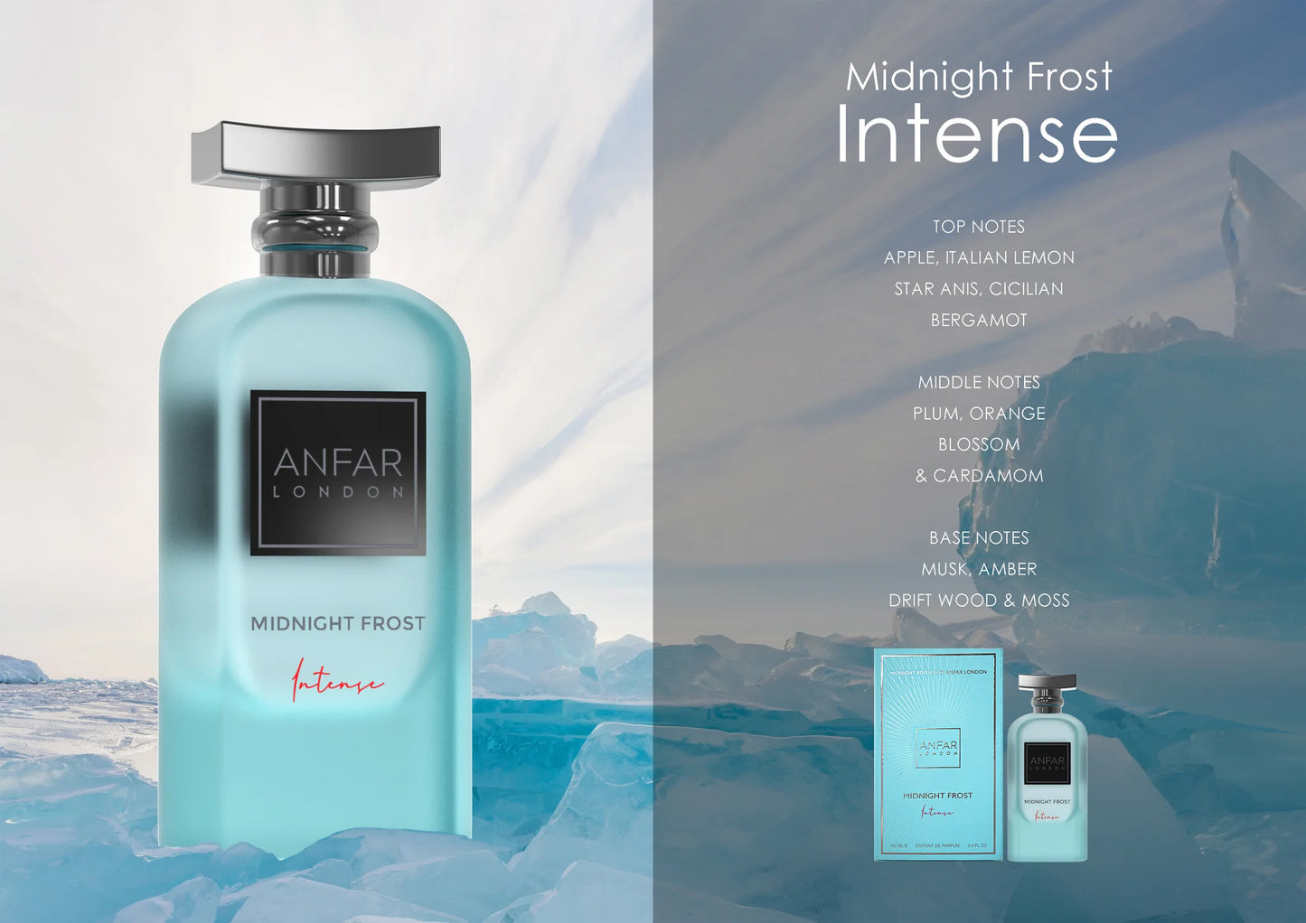 ANFAR MIDNIGHT FROST INTENSE 100ML EDP Френски Мъжки Парфюм - Denaya