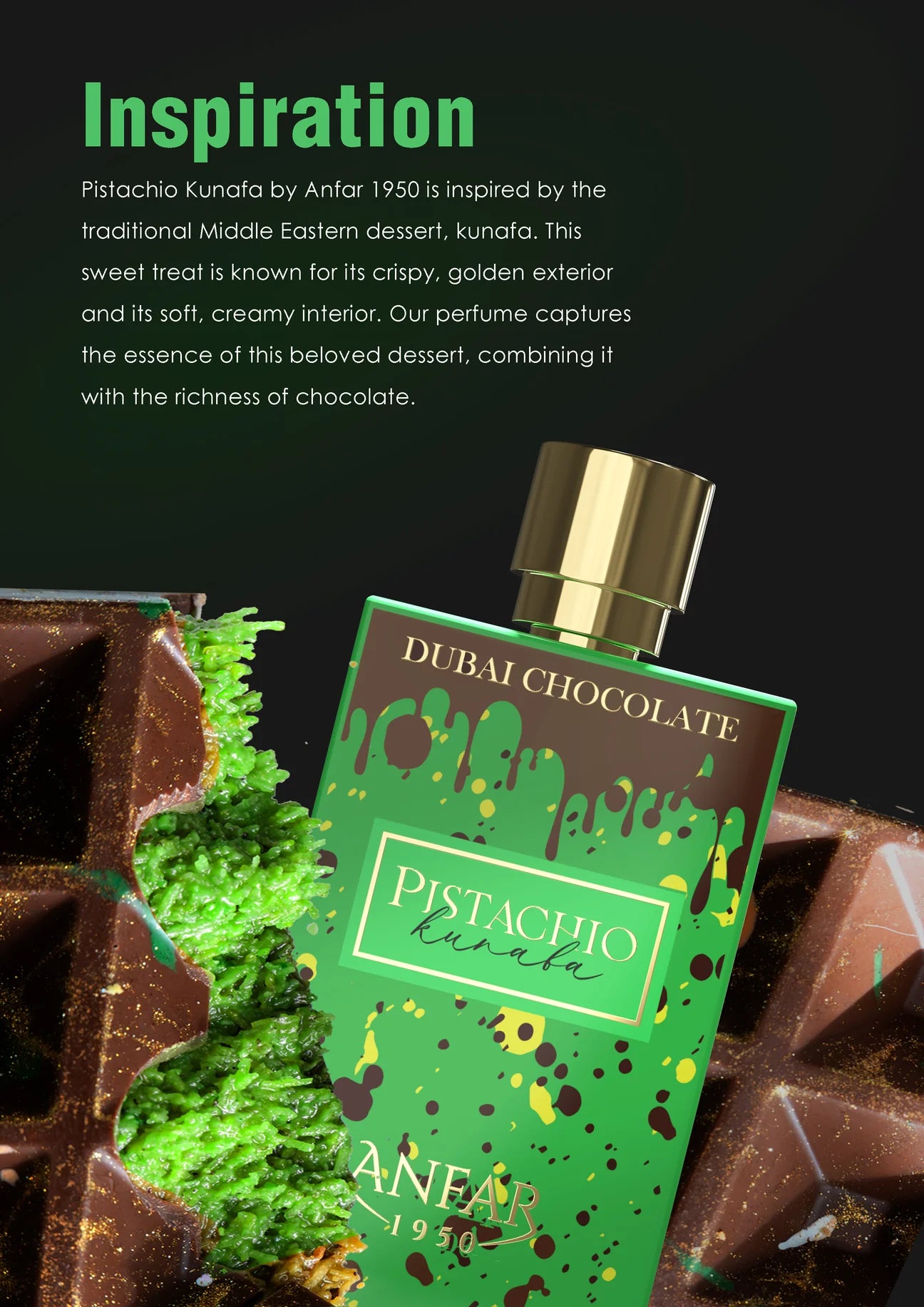 ANFAR PISTACHIO KUNAFA 80ML EDP Арабски Унисекс Парфюм - Denaya