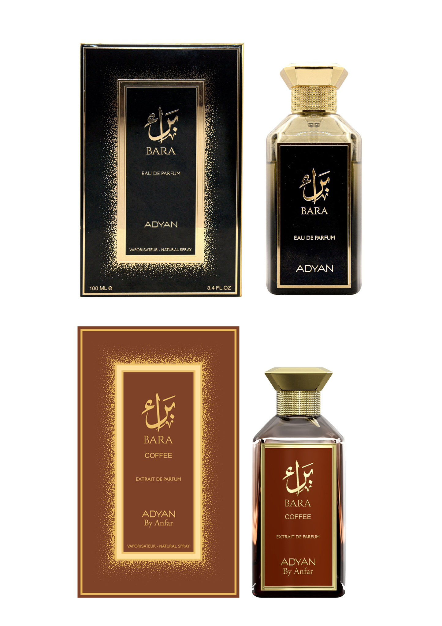 ADYAN BARA COFFEE 100ML EDP & BARA EDP 100 mL