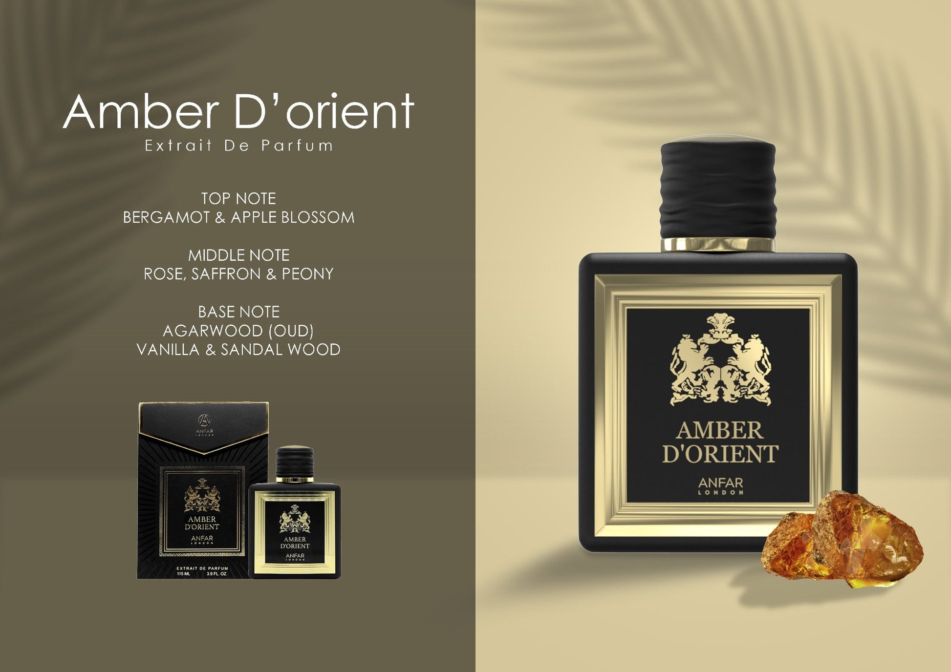 Amber D'orient EDP 115 mL Арабски Мъжки Парфюм - Denaya