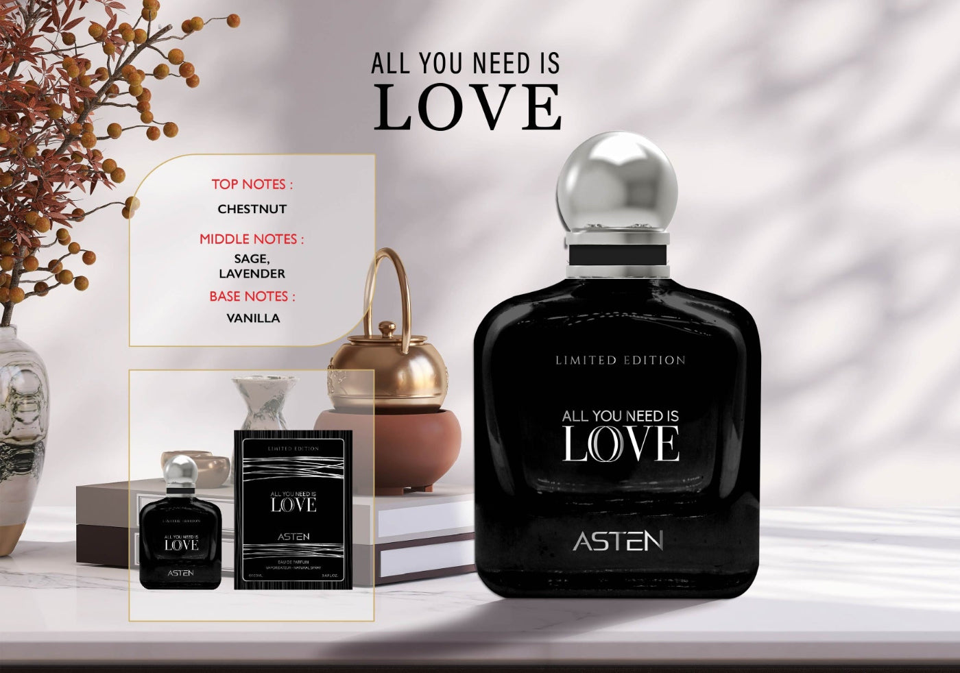 ASTEN ALL YOU NEED IS LOVE 100ML EDP Френски Мъжки Парфюм