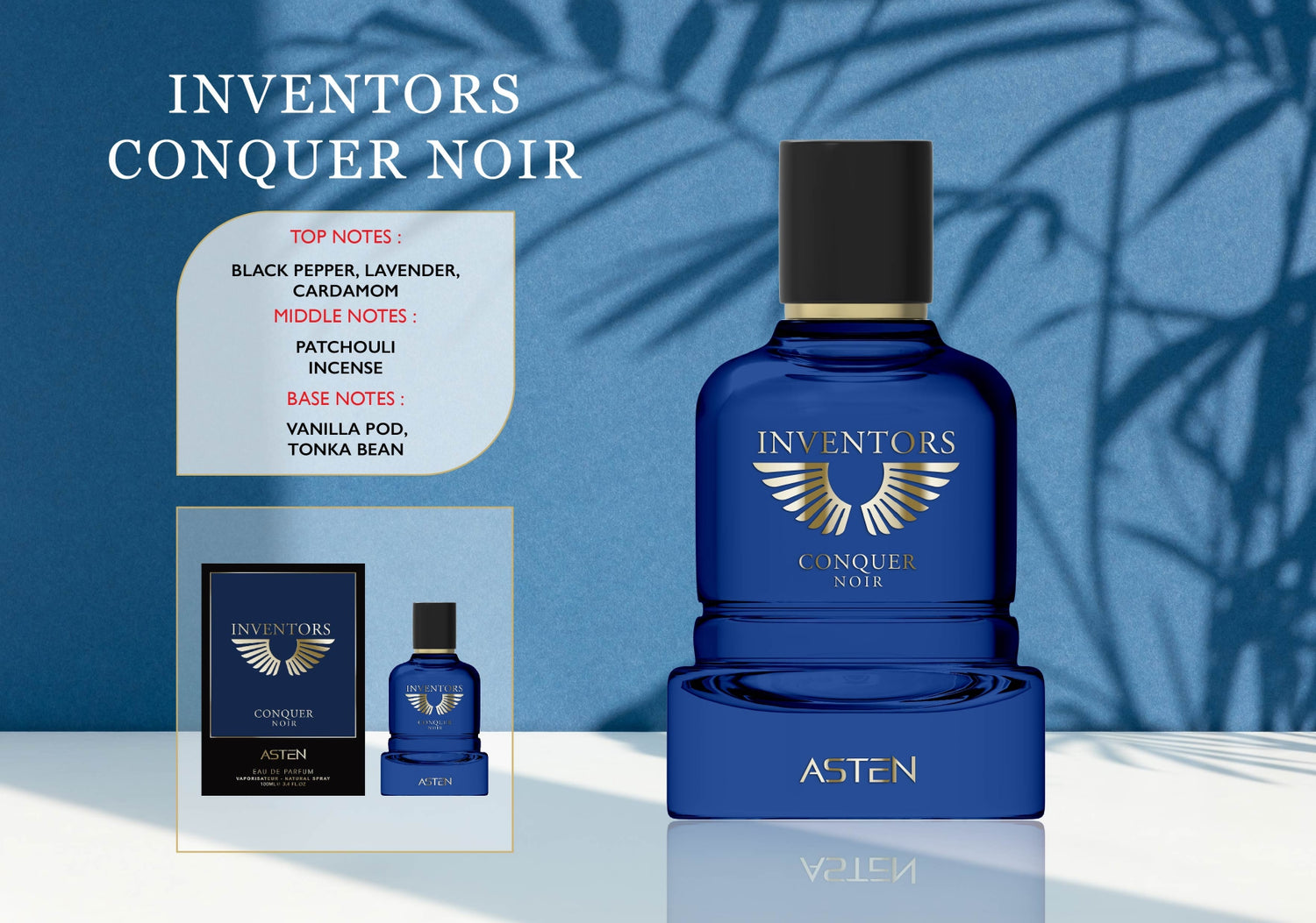 ASTEN INVENTORS CONQUER NOIR 100ML EDP Френски Мъжки Парфюм - Denaya