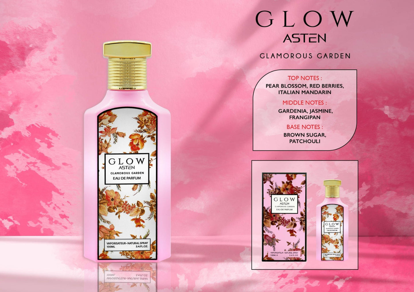 ASTEN GLOW GLAMOUROUS GARDEN 100ML EDP Френски Женски Парфюм