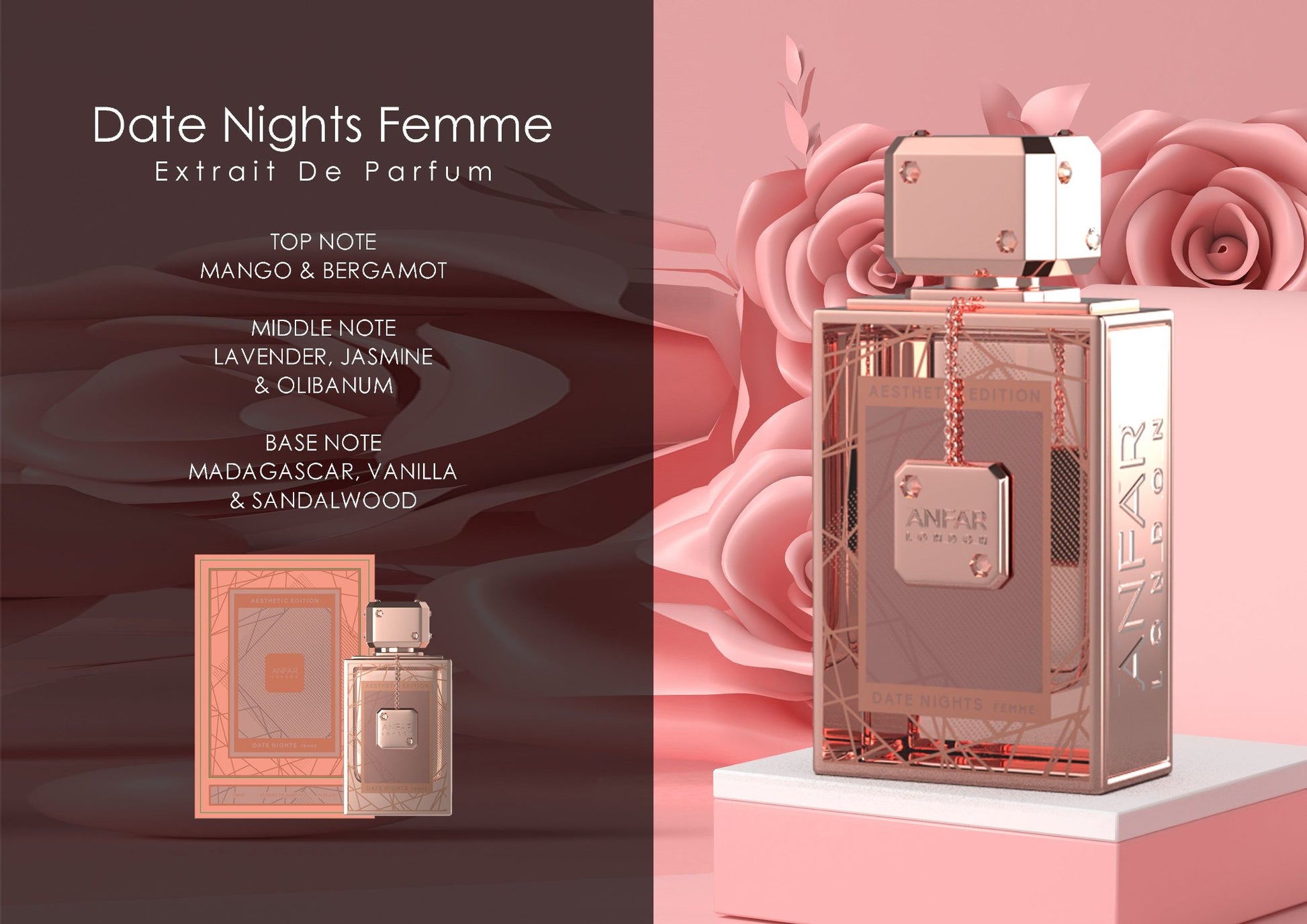 Date Nights Pour Femme EDP 100 mL Френски Дамски Парфюм - Denaya