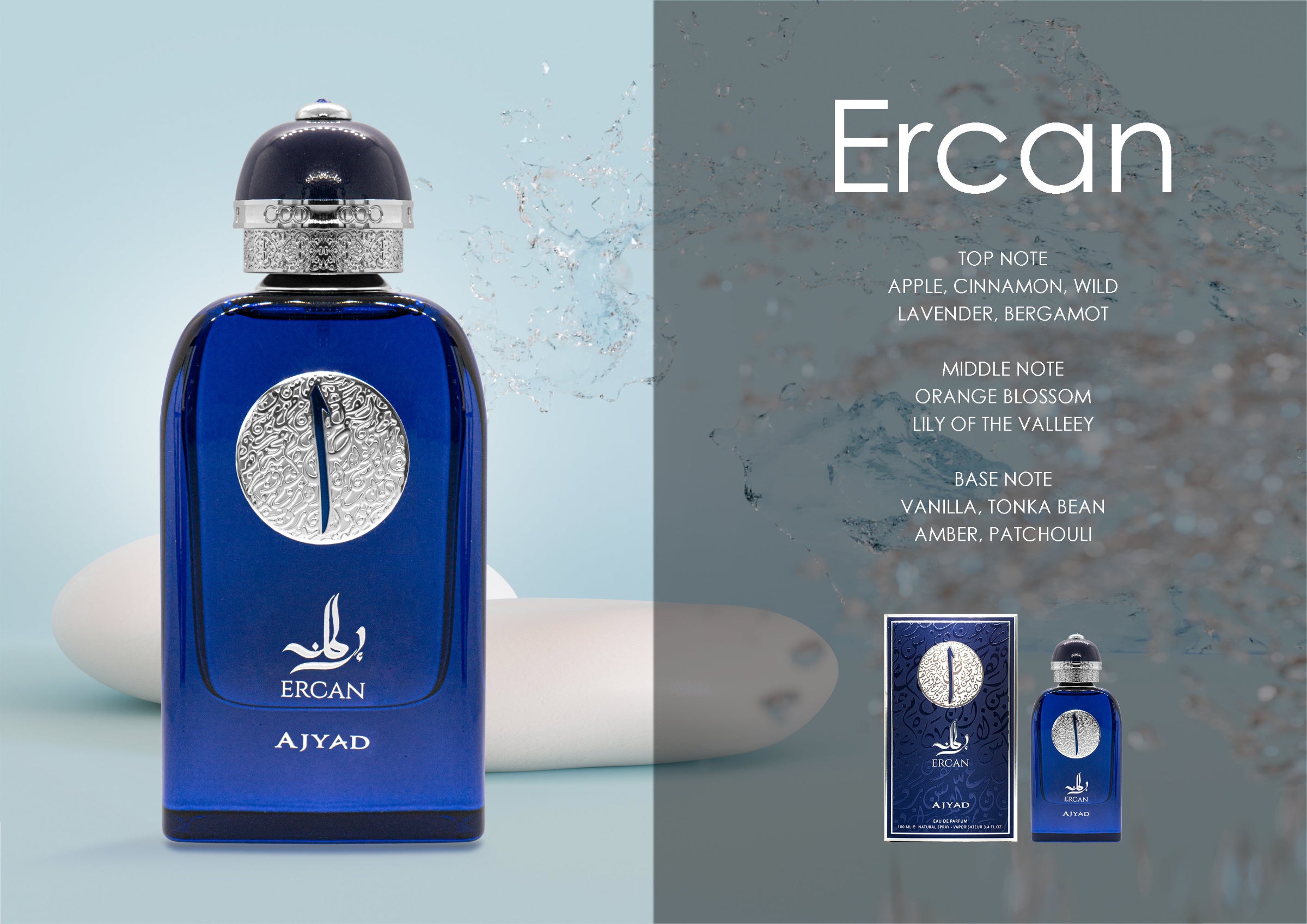 AJYAD ERCAN 100ML EDP Френски Мъжки Парфюм - Denaya
