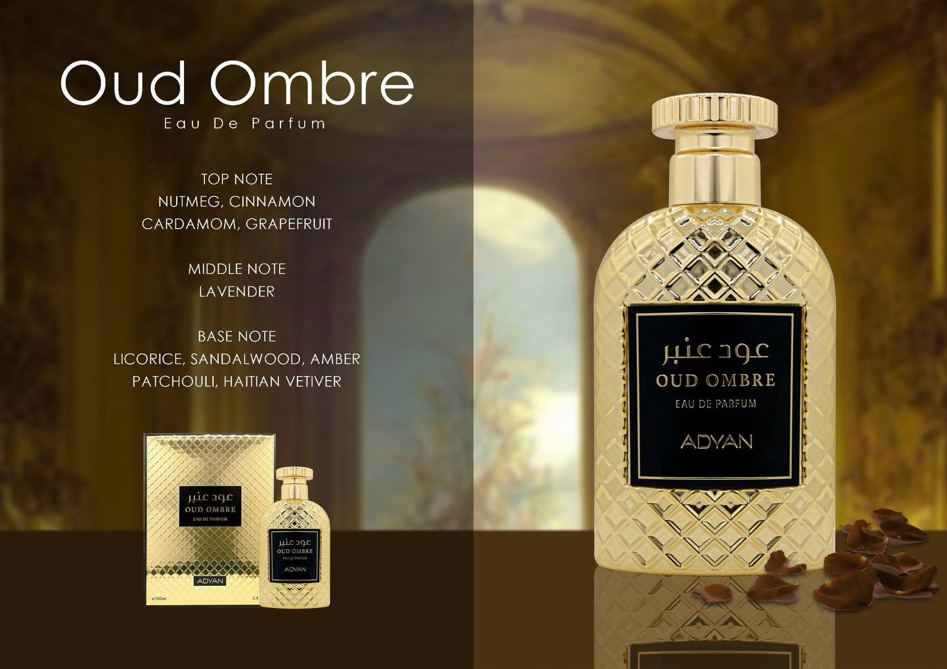 Oud Ombre EDP 100 mL Арабски Унисекс Парфюм - Denaya