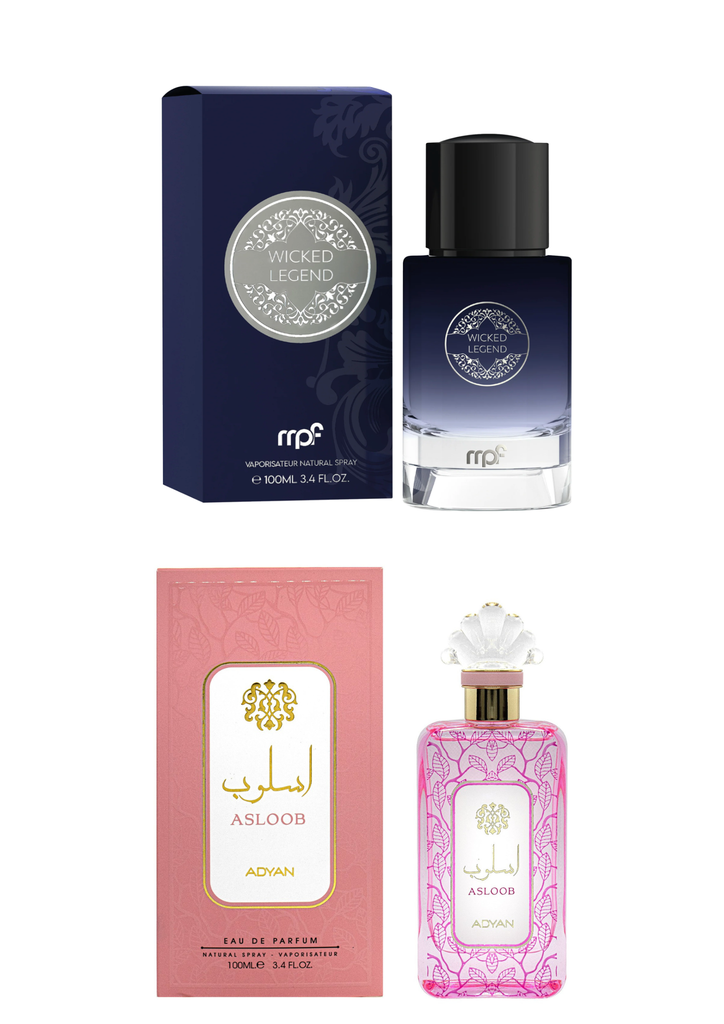 Wicked Legend EDP 100 mL & Asloob EDP 100 mL
