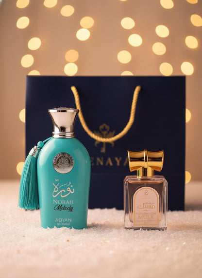 ADYAN NORAH MELODY 100ML EDP & ARABIYAT MARSHMALLOW MUSK CPO 20ML